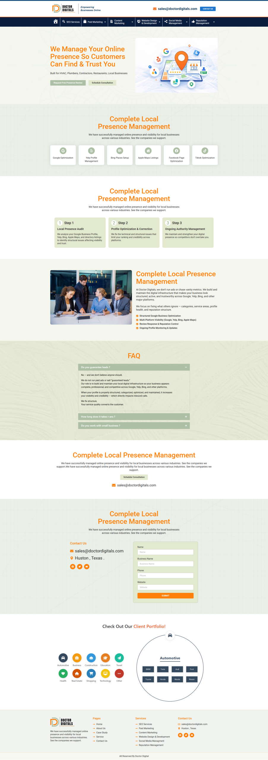 Business Website